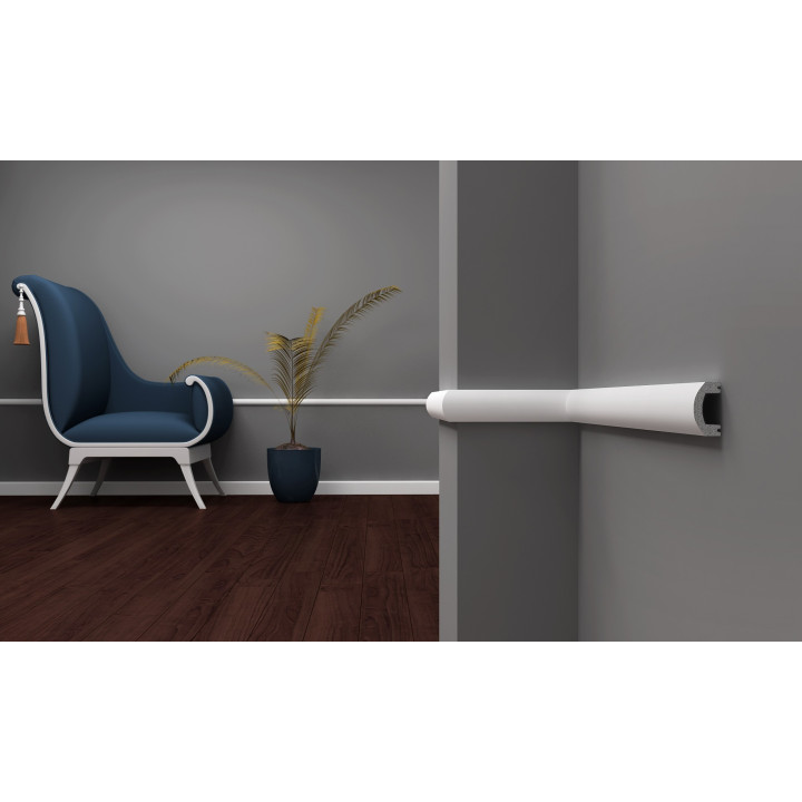 Krome N3417 biała listwa ścienna - sztukateria Krome - listwy