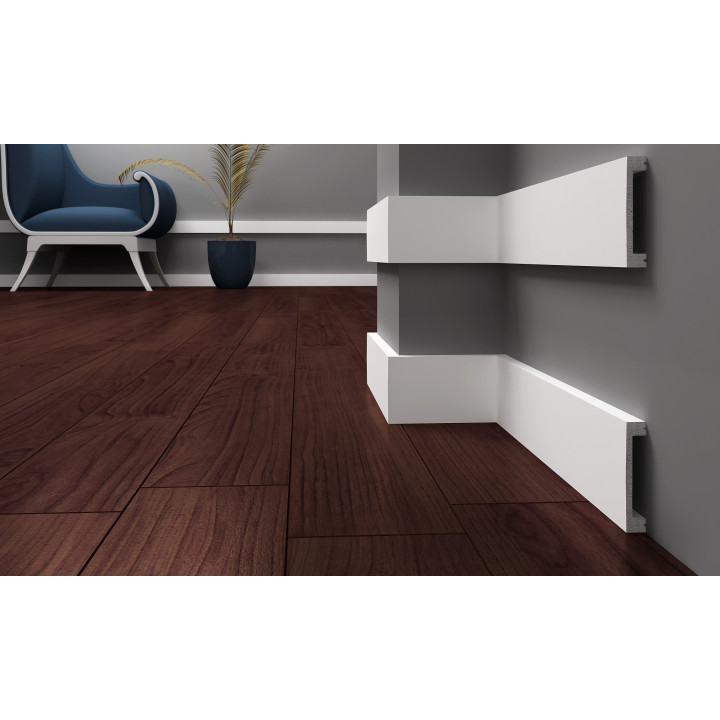 Krome PN8016 biała listwa przypodłogowa - sztukateria Krome - listwy wykończeniowe