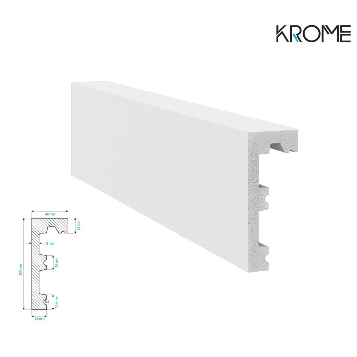 Krome K1004 listwa karniszowa - Maskownice karnisza - Listwy Krome
