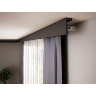 Krome K10040B czarna listwa karniszowa - Maskownice karnisza Krome